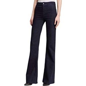 J Brand Tailored Flare Jeans 31 Dark Wash High Waist Waisted Rise Bootcut Blue